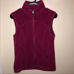 Eddie Bauer maroon vest